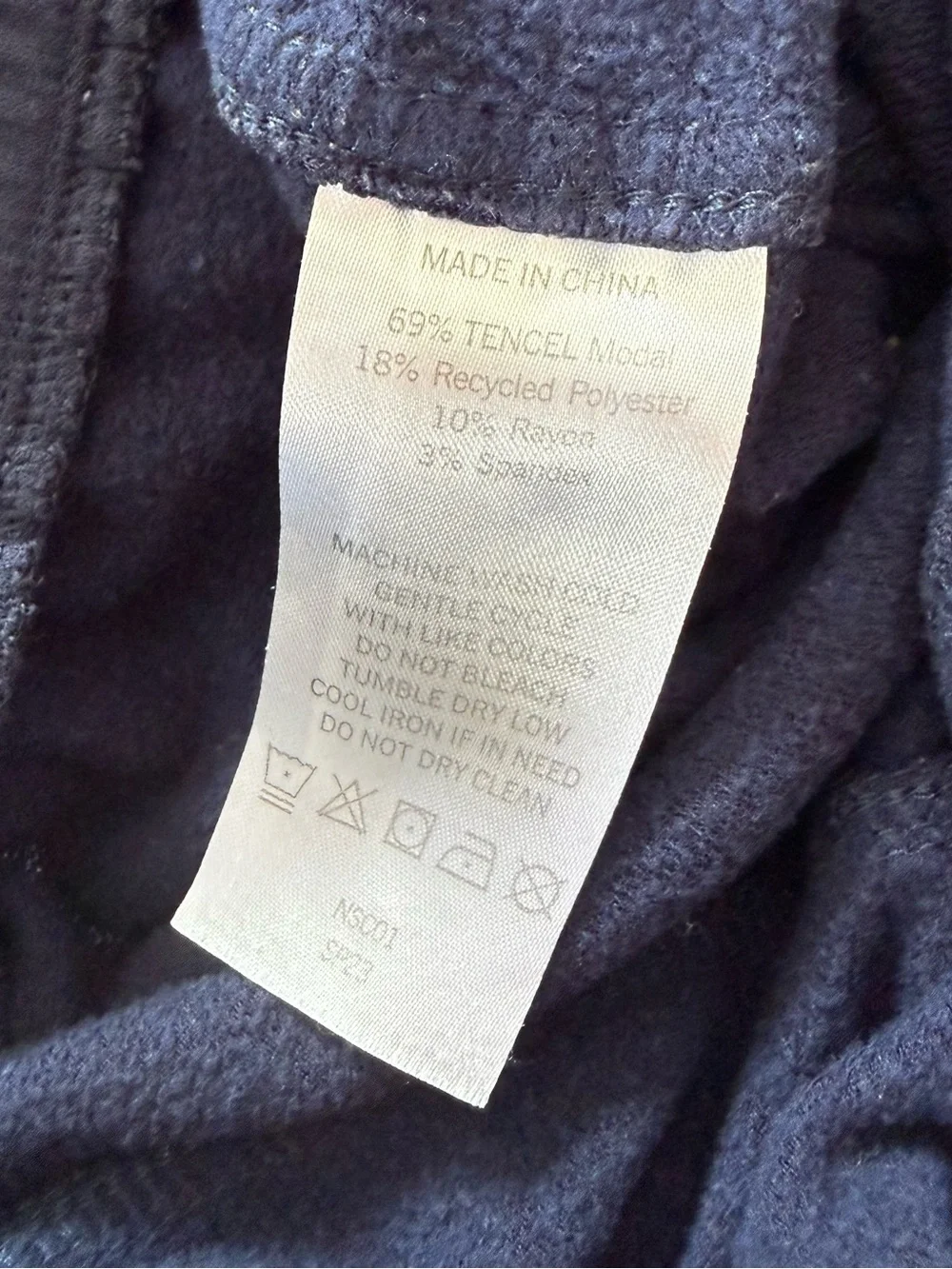 Quince Joggers Navy Tencel Modal Casual Drawstring Sweatpants Sz Small